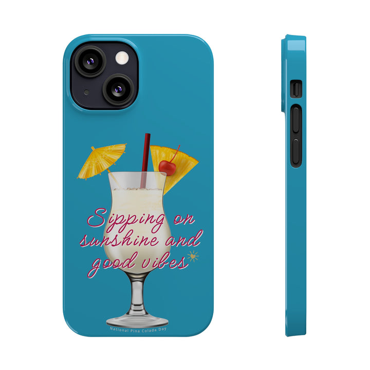 Pina Colada - Turquoise - iPhone - Slim Phone Cases