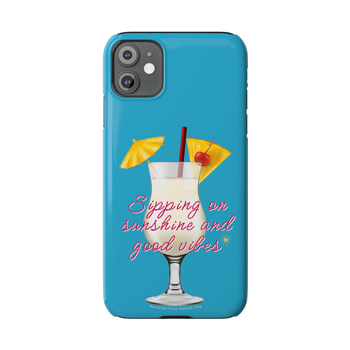 Pina Colada - Turquoise - iPhone - Slim Phone Cases