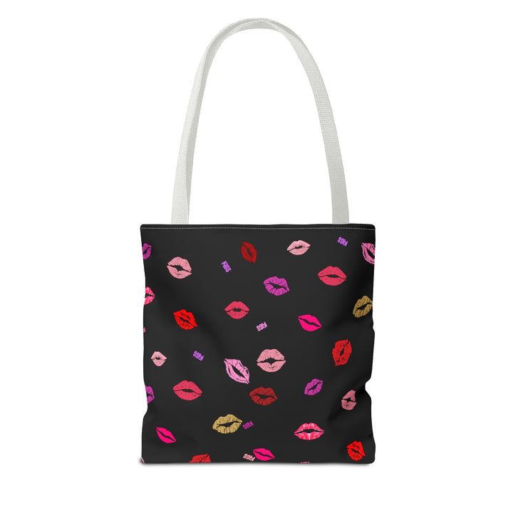 Kissing Lips - Tote Bag - Black