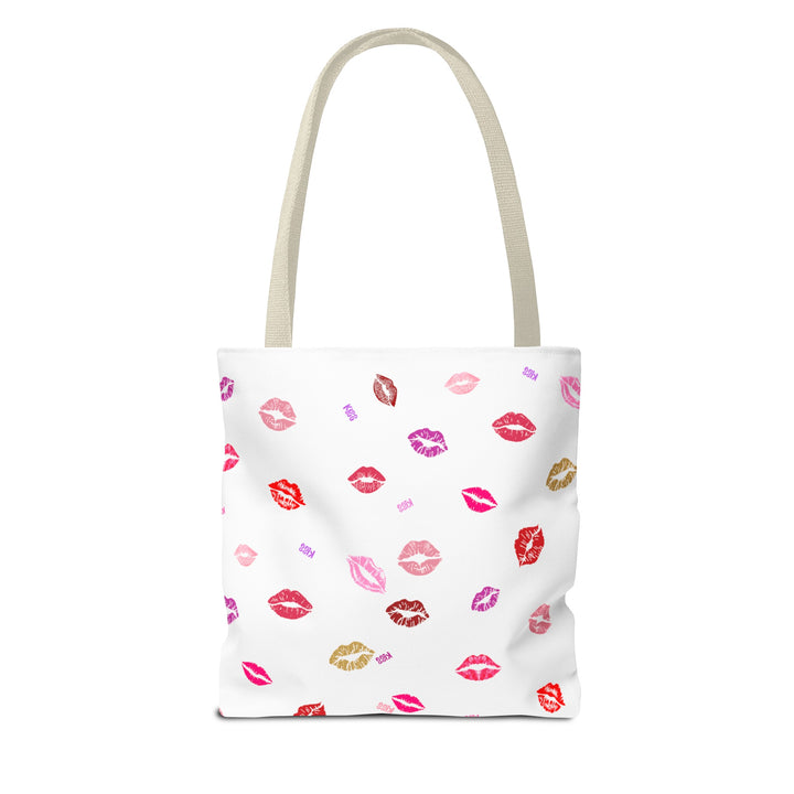 Kissing Lips - Tote Bag - White