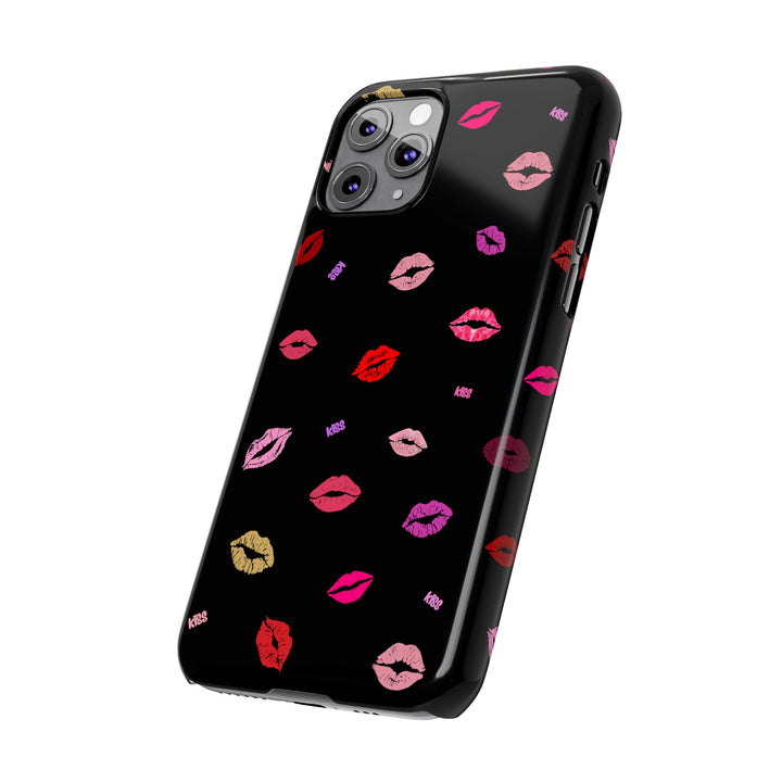 Copy of Kissing Lips - Black - iPhone - Slim Phone Cases