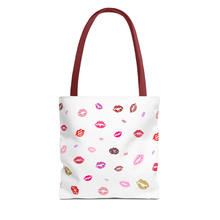 Kissing Lips - Tote Bag - White