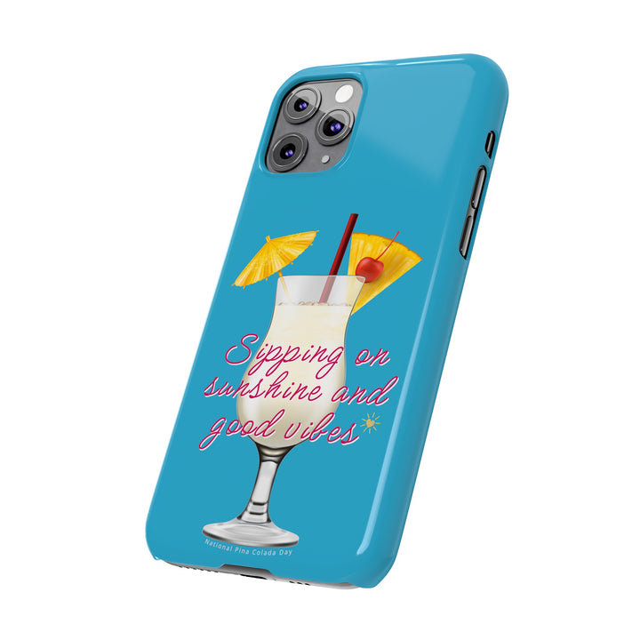 Pina Colada - Turquoise - iPhone - Slim Phone Cases