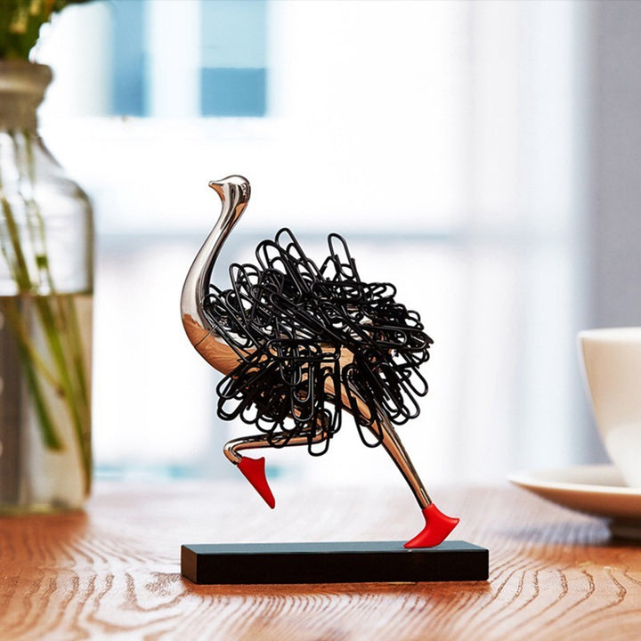 Ostrich Paper Clip Holder (magnetic)