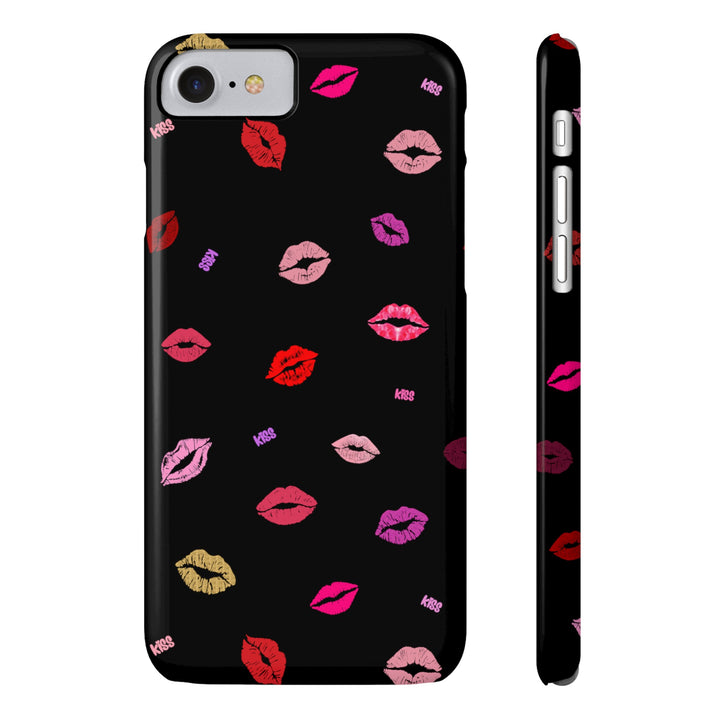 Copy of Kissing Lips - Black - iPhone - Slim Phone Cases