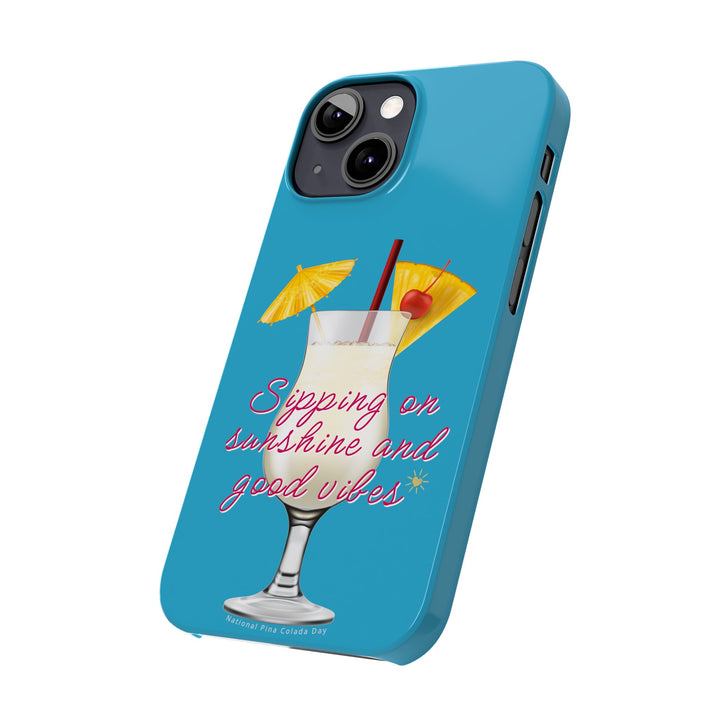 Pina Colada - Turquoise - iPhone - Slim Phone Cases