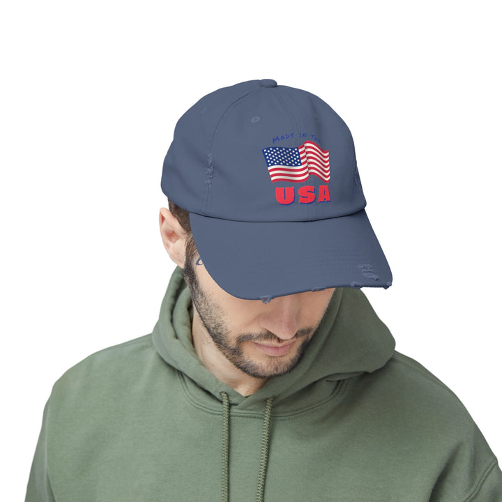 Made in the USA - Distressed Ball Cap