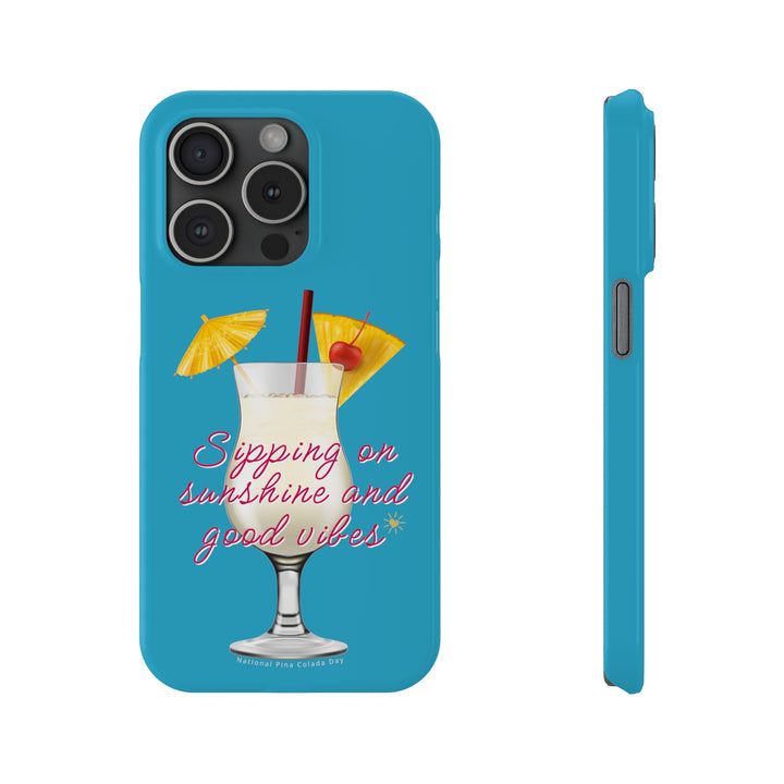 Pina Colada - Turquoise - iPhone - Slim Phone Cases