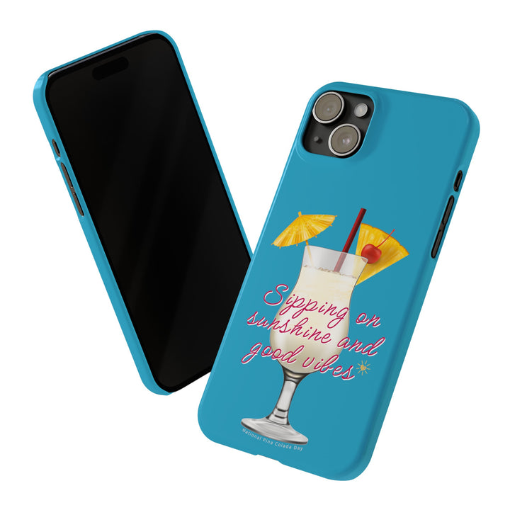 Pina Colada - Turquoise - iPhone - Slim Phone Cases