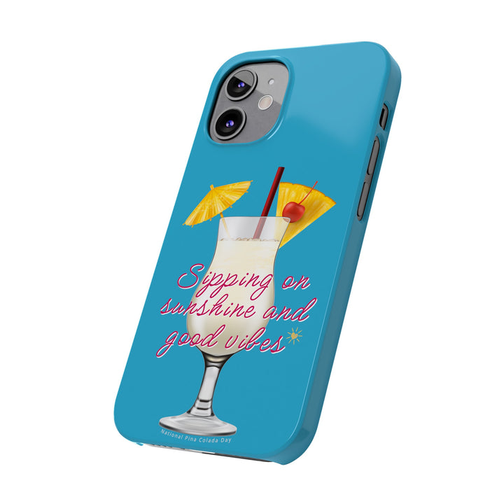 Pina Colada - Turquoise - iPhone - Slim Phone Cases