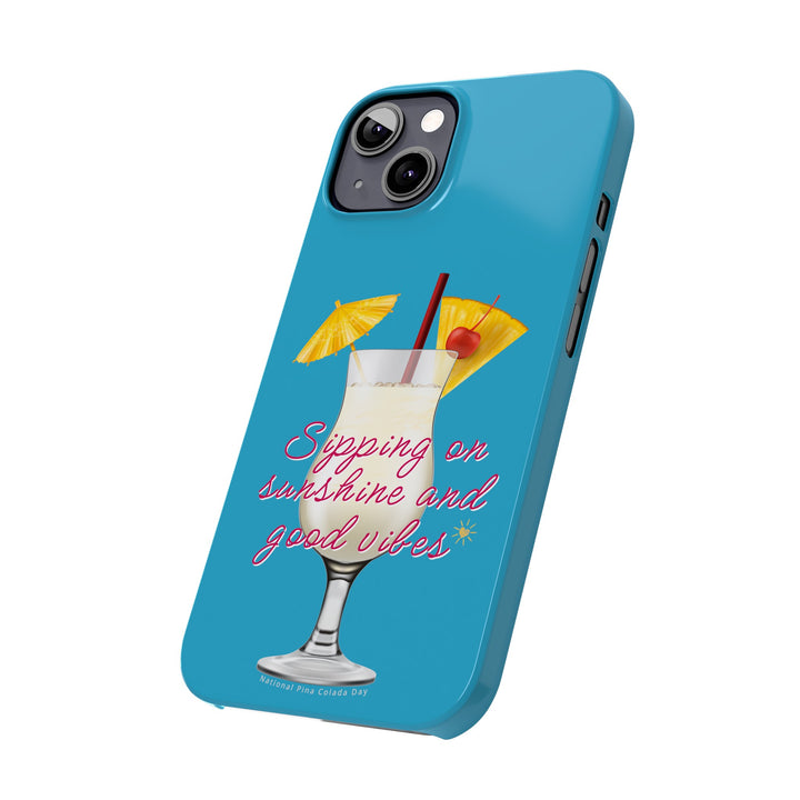 Pina Colada - Turquoise - iPhone - Slim Phone Cases