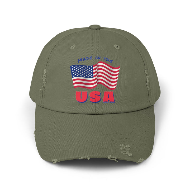 Made in the USA - Distressed Ball Cap