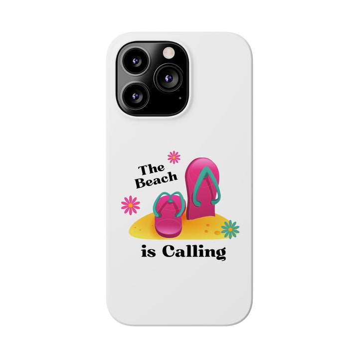 The Beach is Calling - White - iPhone - Slim Phone Cases