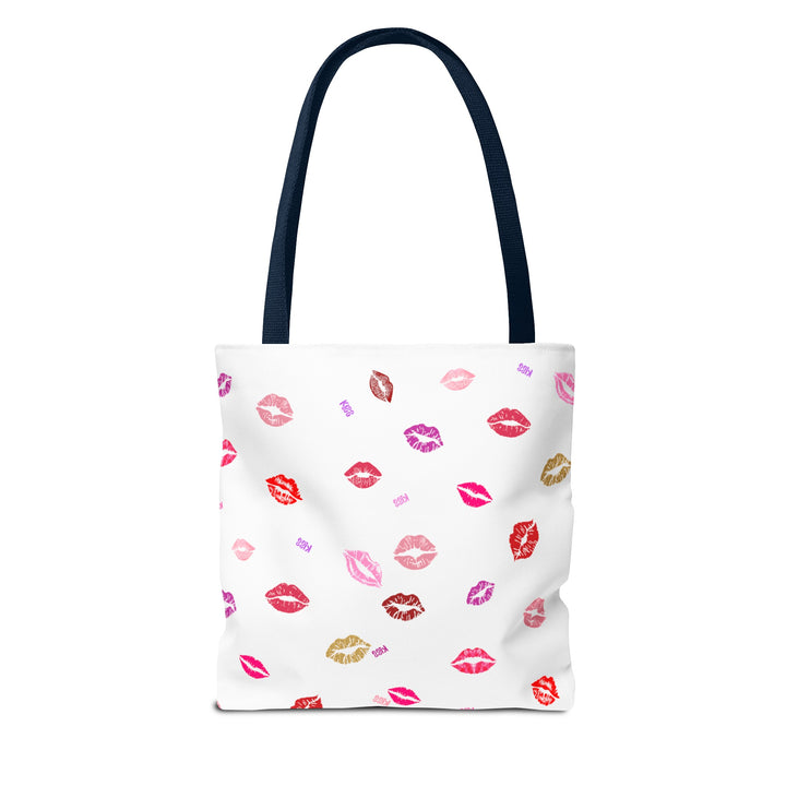 Kissing Lips - Tote Bag - White