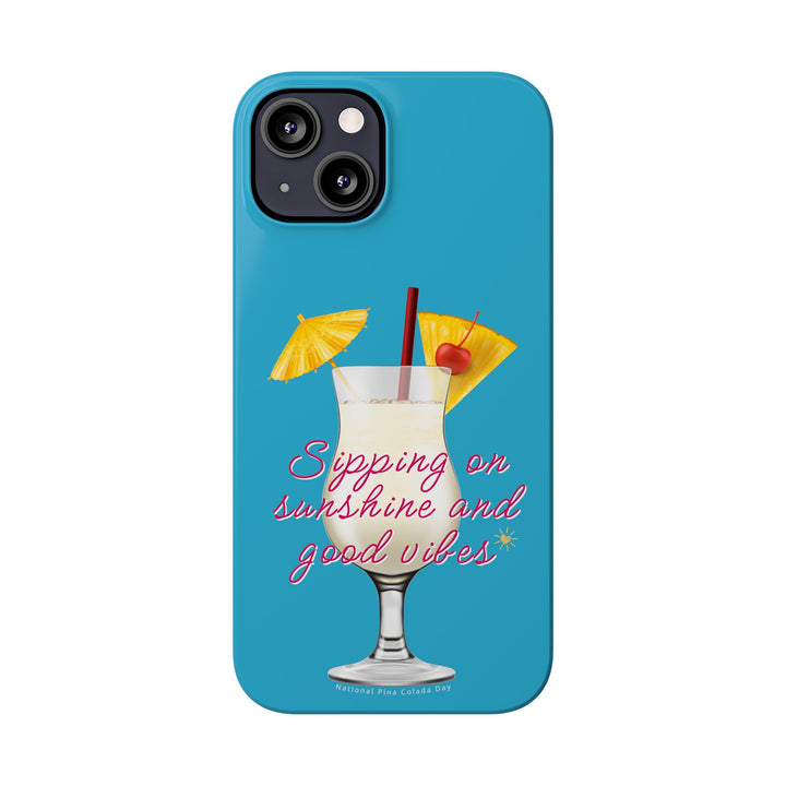 Pina Colada - Turquoise - iPhone - Slim Phone Cases