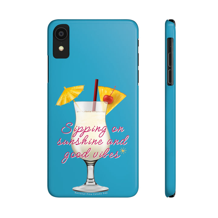 Pina Colada - Turquoise - iPhone - Slim Phone Cases