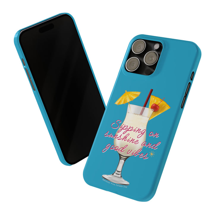 Pina Colada - Turquoise - iPhone - Slim Phone Cases