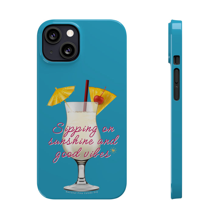 Pina Colada - Turquoise - iPhone - Slim Phone Cases