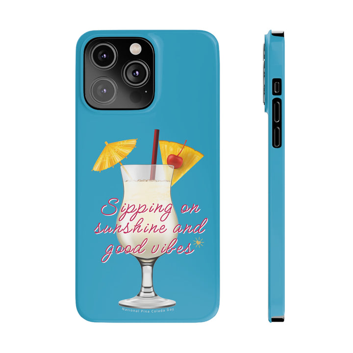 Pina Colada - Turquoise - iPhone - Slim Phone Cases