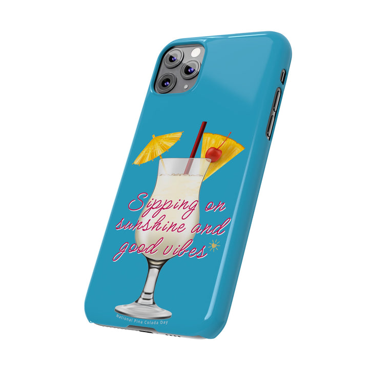 Pina Colada - Turquoise - iPhone - Slim Phone Cases