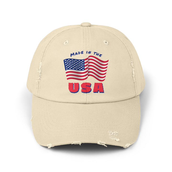 Made in the USA - Distressed Ball Cap