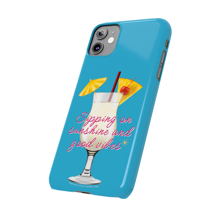 Pina Colada - Turquoise - iPhone - Slim Phone Cases