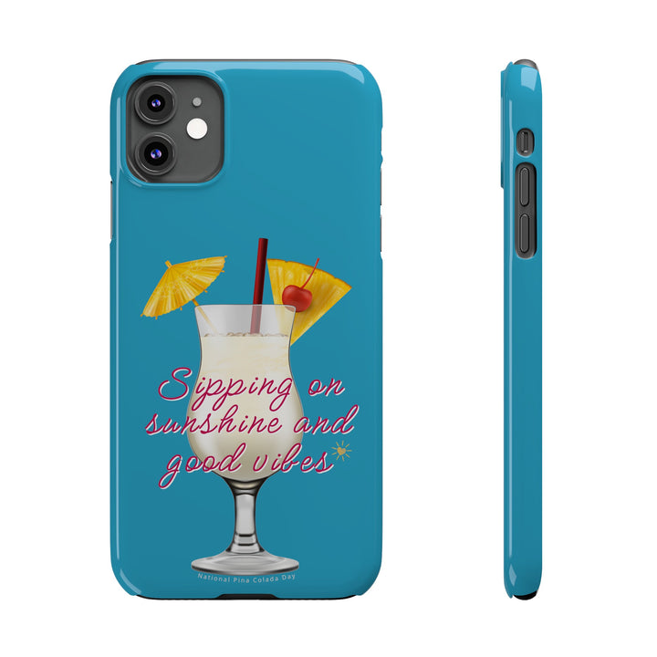 Pina Colada - Turquoise - iPhone - Slim Phone Cases