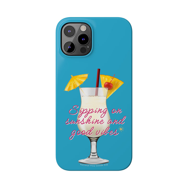 Pina Colada - Turquoise - iPhone - Slim Phone Cases