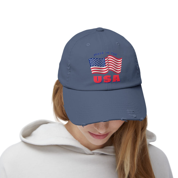 Made in the USA - Distressed Ball Cap