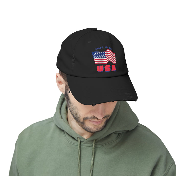 Made in the USA - Distressed Ball Cap