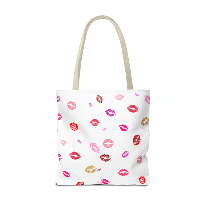 Kissing Lips - Tote Bag - White