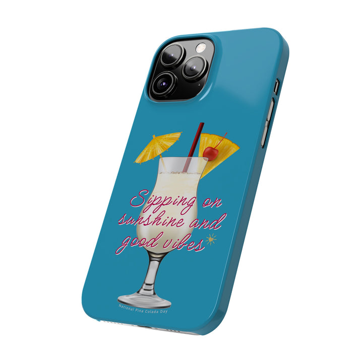 Pina Colada - Turquoise - iPhone - Slim Phone Cases