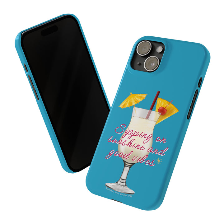 Pina Colada - Turquoise - iPhone - Slim Phone Cases