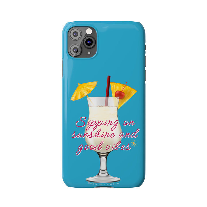 Pina Colada - Turquoise - iPhone - Slim Phone Cases