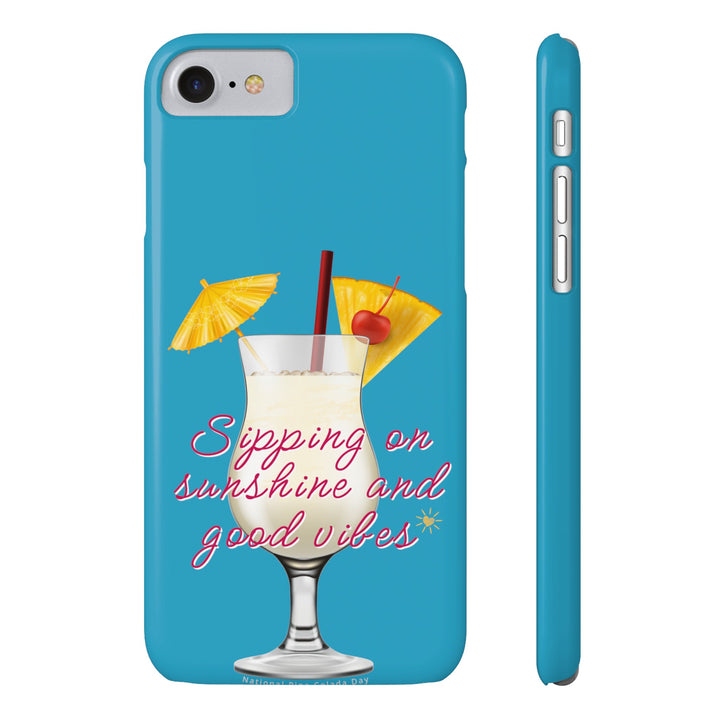 Pina Colada - Turquoise - iPhone - Slim Phone Cases