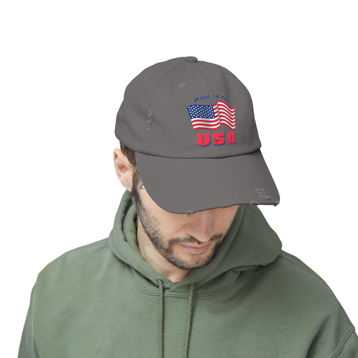 Made in the USA - Distressed Ball Cap