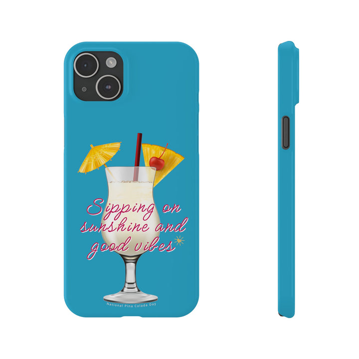 Pina Colada - Turquoise - iPhone - Slim Phone Cases