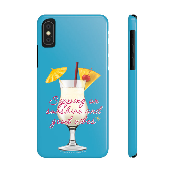 Pina Colada - Turquoise - iPhone - Slim Phone Cases