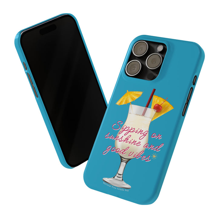 Pina Colada - Turquoise - iPhone - Slim Phone Cases