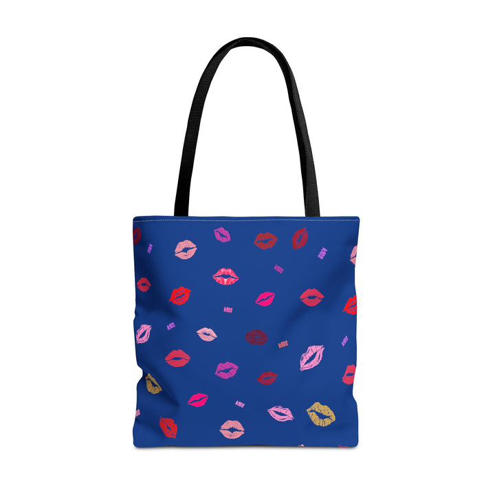 Kissing Lips - Tote Bag - Blue