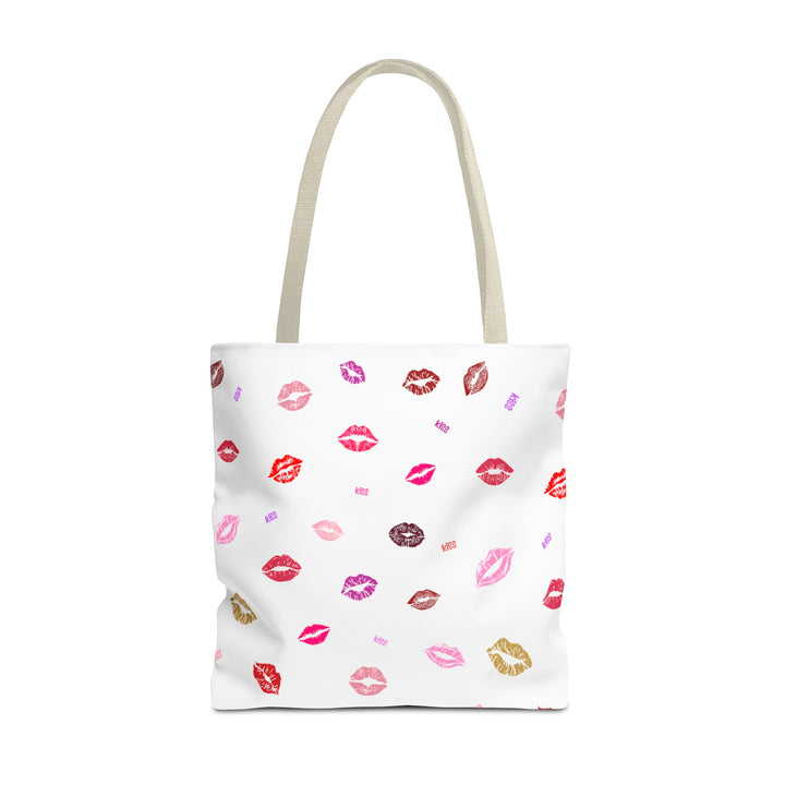 Kissing Lips - Tote Bag - White