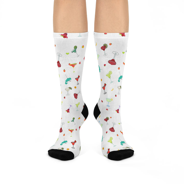 Daiquiri pattern socks - White