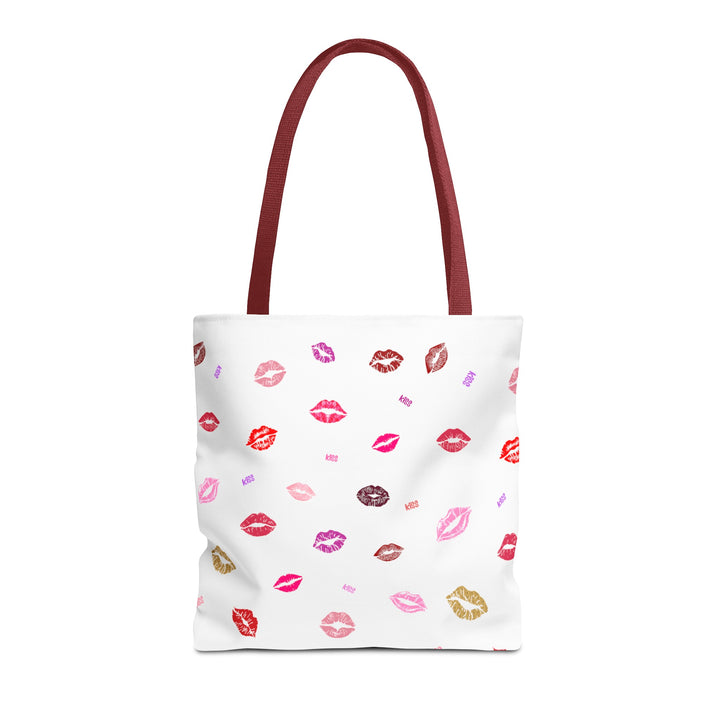 Kissing Lips - Tote Bag - White