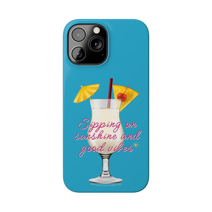 Pina Colada - Turquoise - iPhone - Slim Phone Cases