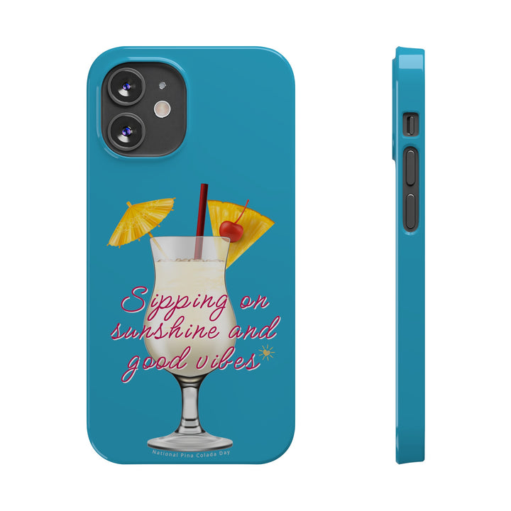 Pina Colada - Turquoise - iPhone - Slim Phone Cases