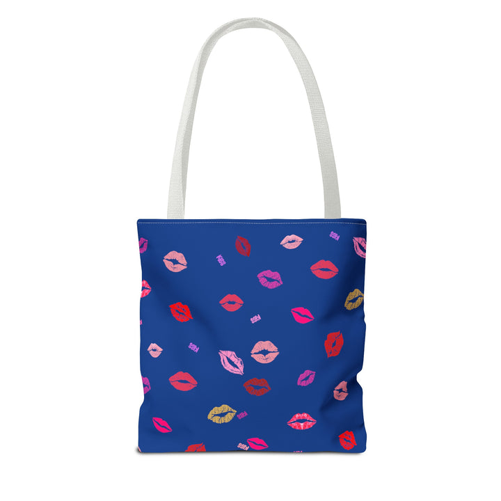 Kissing Lips - Tote Bag - Blue