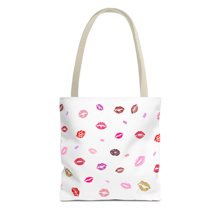 Kissing Lips - Tote Bag - White