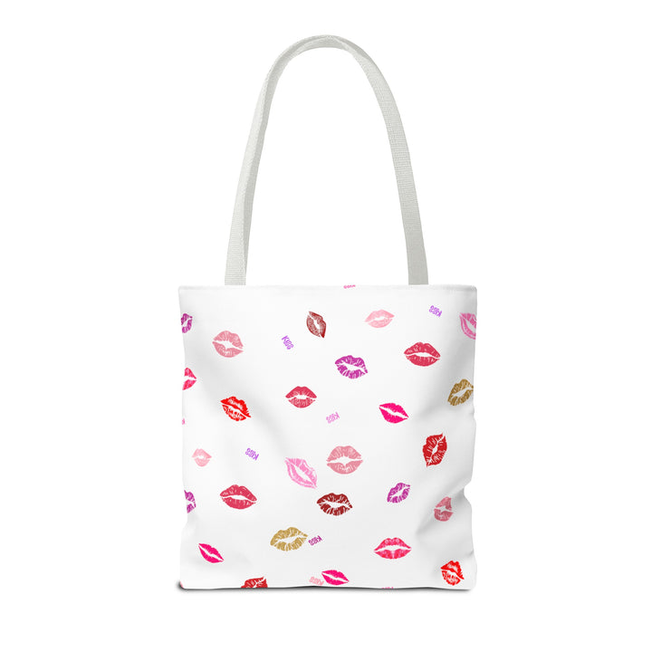 Kissing Lips - Tote Bag - White