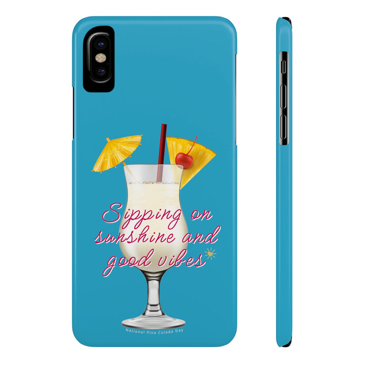 Pina Colada - Turquoise - iPhone - Slim Phone Cases