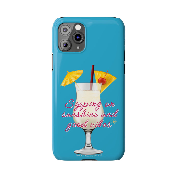 Pina Colada - Turquoise - iPhone - Slim Phone Cases